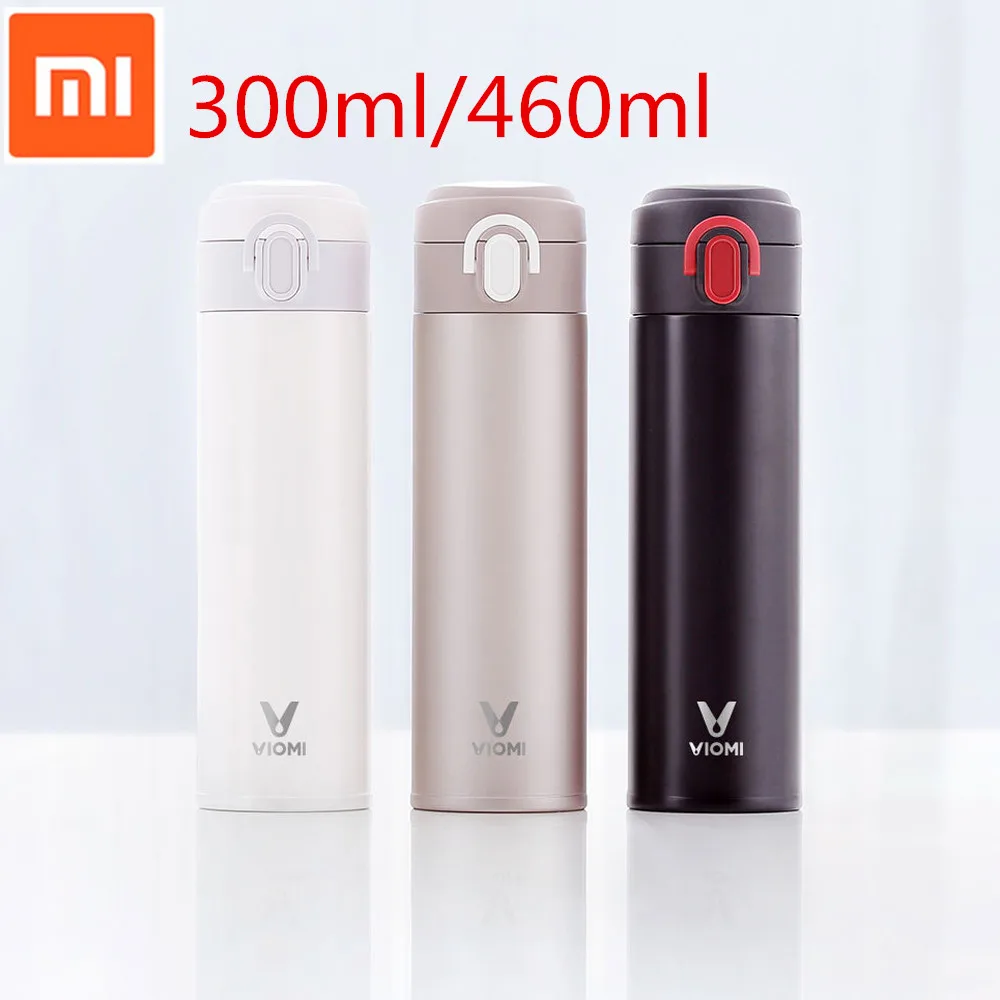 

Original Xiaomi Mijia VIOMI Thermos Cups Stainless Steel Vacuum 24 Hours Flask Water Smart Bottle Thermos Single Hand ON