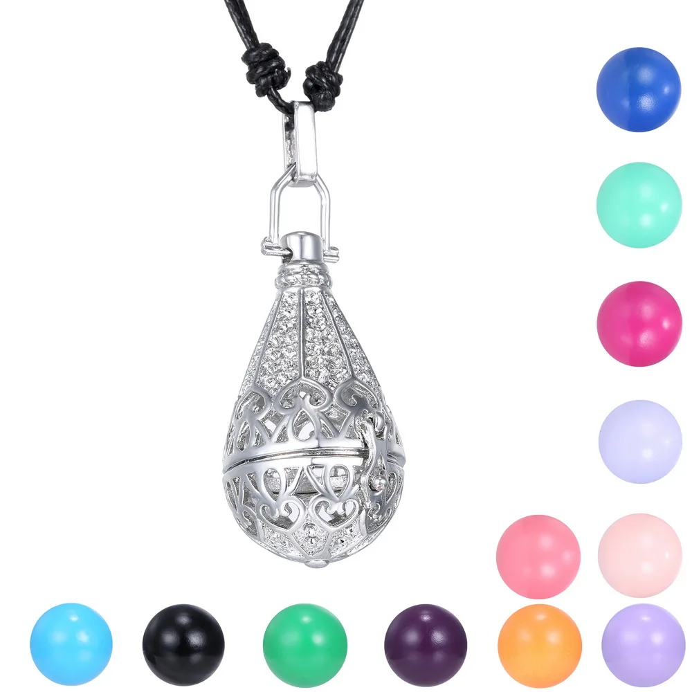 Mexican Angel Caller Chime Ball Pendant Necklace Women Pregnancy Baby