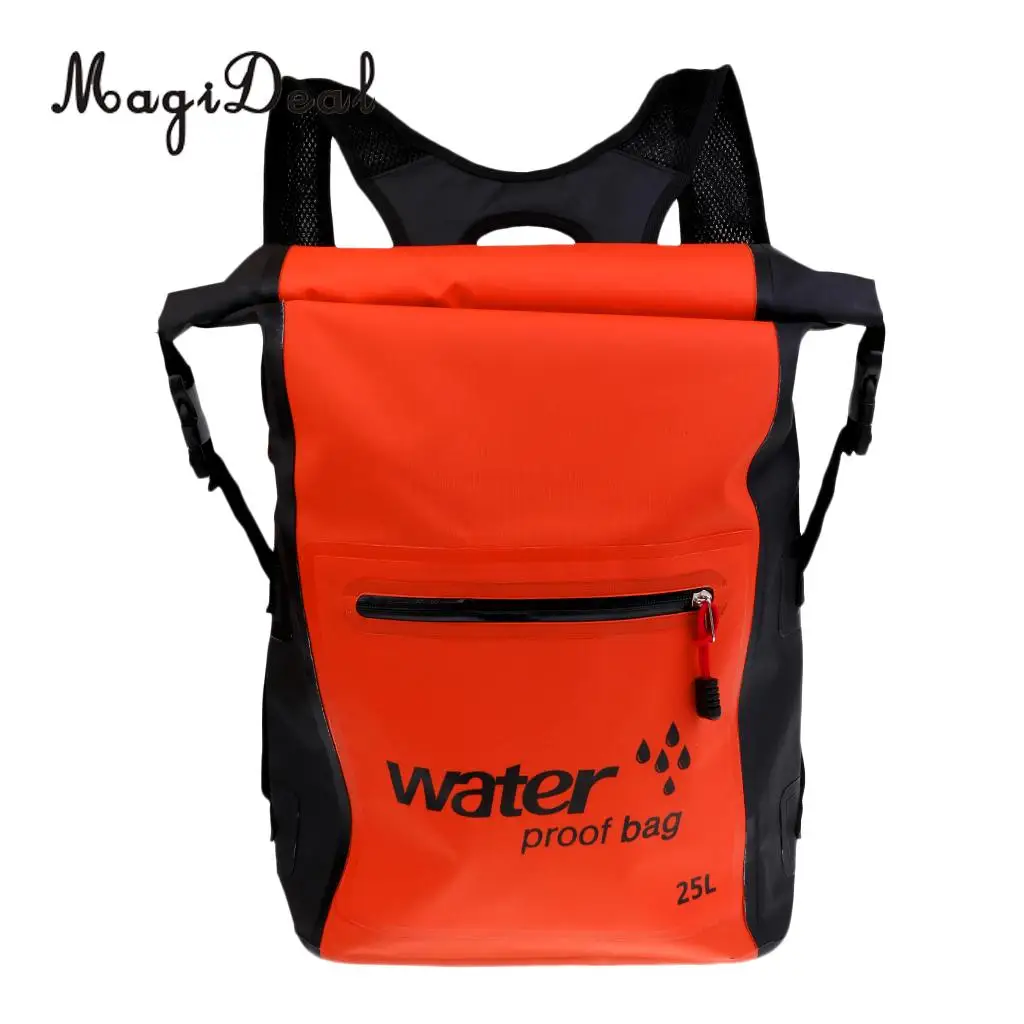 Durable 25L Waterproof Dry Backpack Rucksack Kayak Canoe Boat Surfing Bag for Fishing Flatable Boat Surfing Sailing Accessories