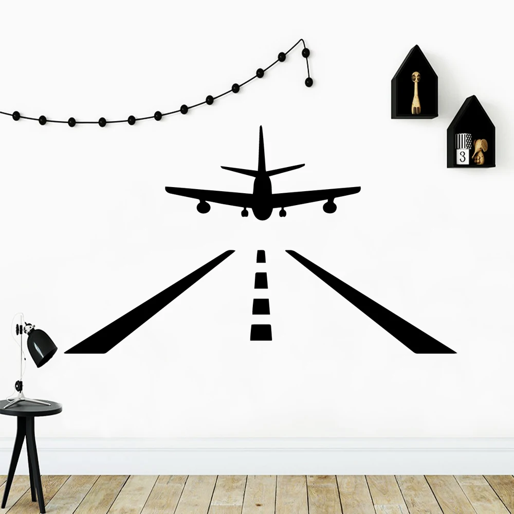 

Fashion Plane Sticker Waterproof Vinyl Wallpaper Home Decor Pvc Wall Decals Rooms Home Decoration