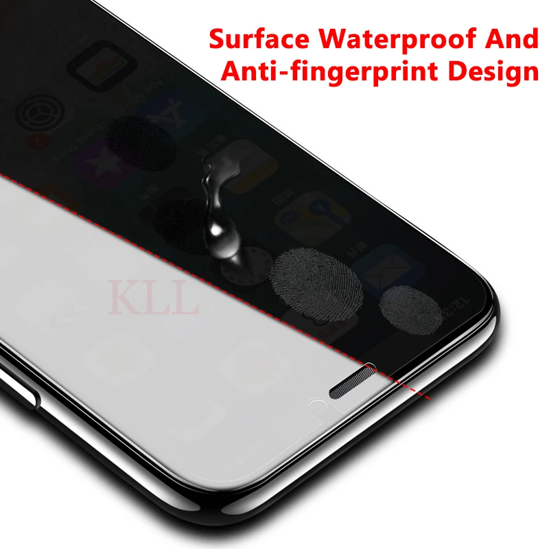 Антишпионское закаленное стекло с полным покрытием для iPhone 11 Pro XS Max X XR 9H
