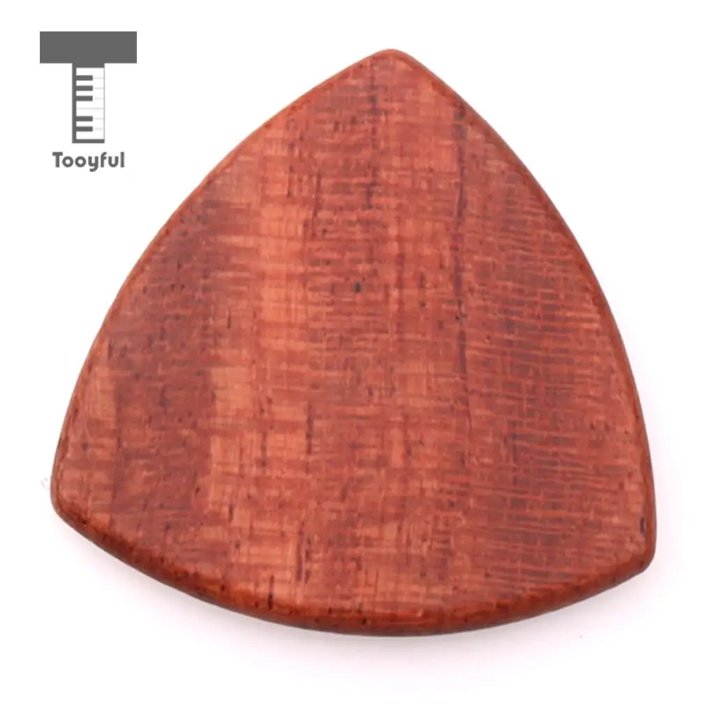 Tooyful Exquisite Solid Wood Guitars Bass Mandolin Banjo Picks with Iron Storage Box Set