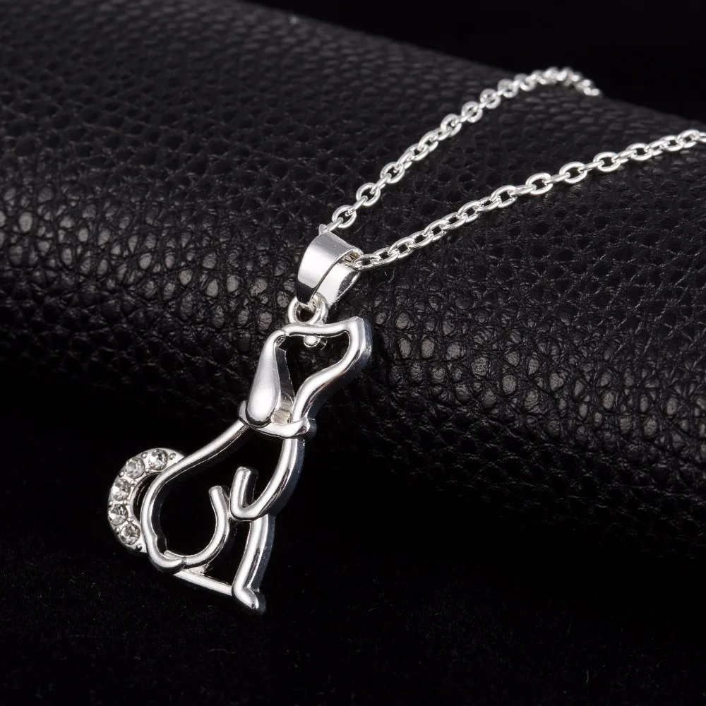 Ожерелье с подвеской в виде собаки кристаллами|dog jewelry|jewelry for womendog jewelry women |