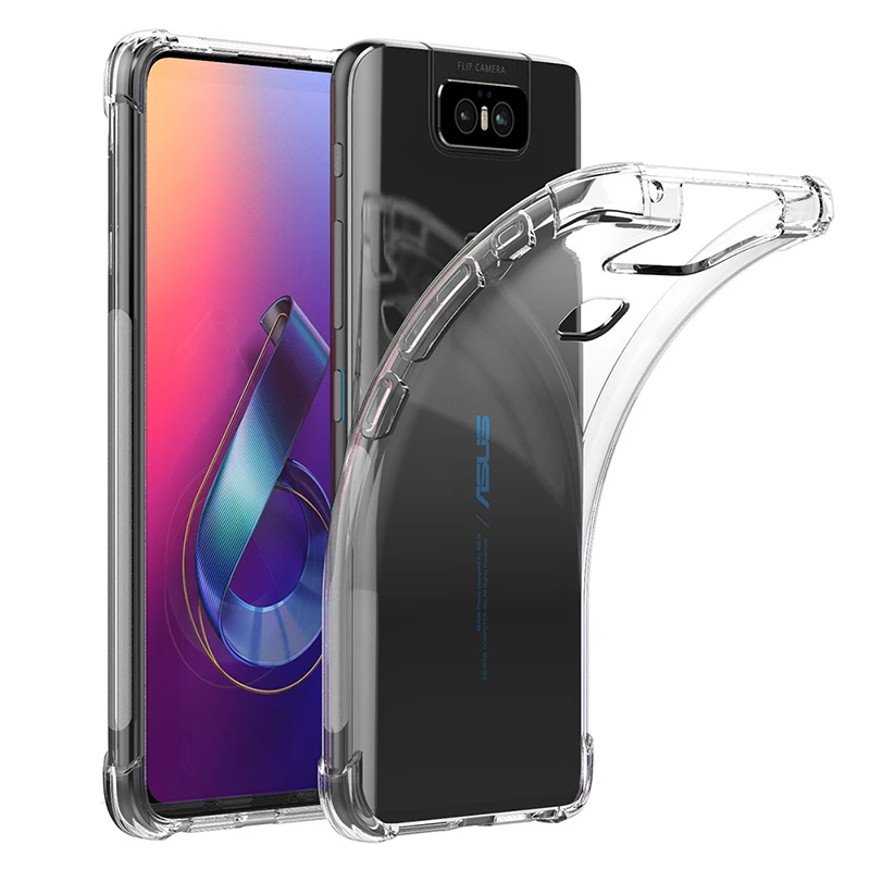 For Asus Zenfone 6 ZS630KL Phone Case TPU Soft Slim Silicon Transparent Clear Cover Bumper Shockproof Protective Casings | Мобильные