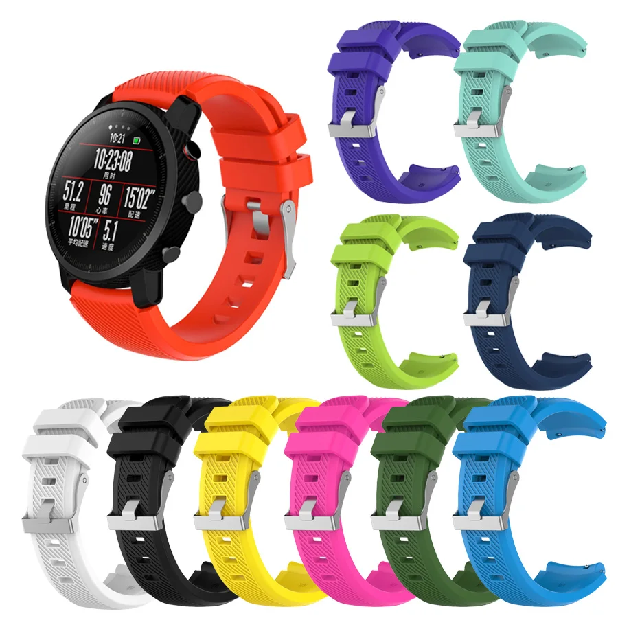 

Applicable to Amazfit Stratos watch with 22mm strap watch for millet watch 1 2 2S Amazfit Pace colorful interchangeable strap
