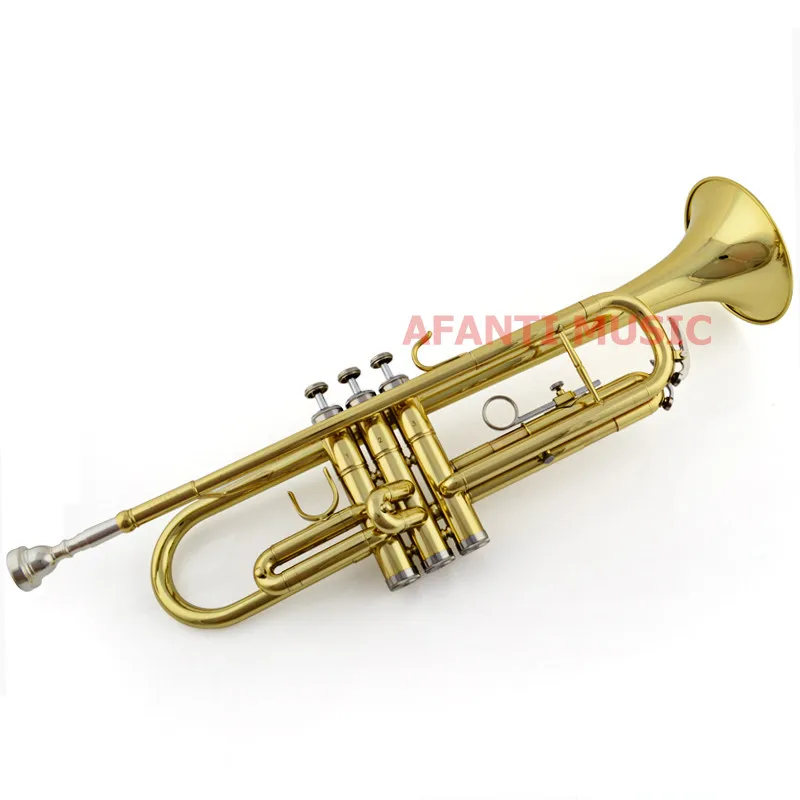 

Afanti Music Bb tone / Yellow Brass / Gold Lacquer Trumpet (ATP-1101)