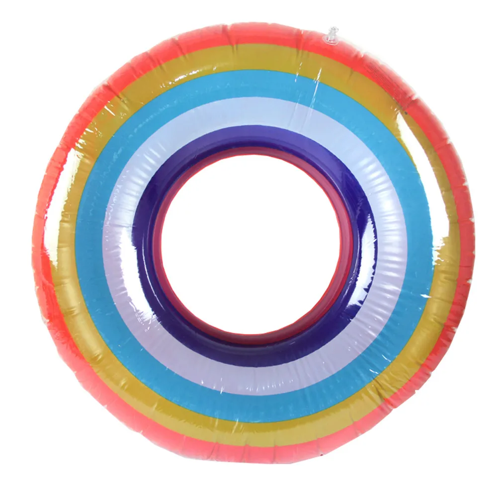 

Hot Adult Swimming Pool Inflatable Rainbow Swim Ring Adult Fruit Swim Ring piscinas inflables para adultos inflatable pool raft