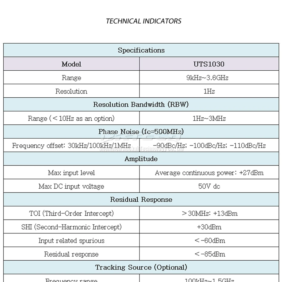 UNI-T UTS1030 ручной анализатор спектра 6," tft-lcd диапазон 9 кГц-3,6 ГГц цифровой высокая чувствительность качество 128 Мб хранения данных LAN