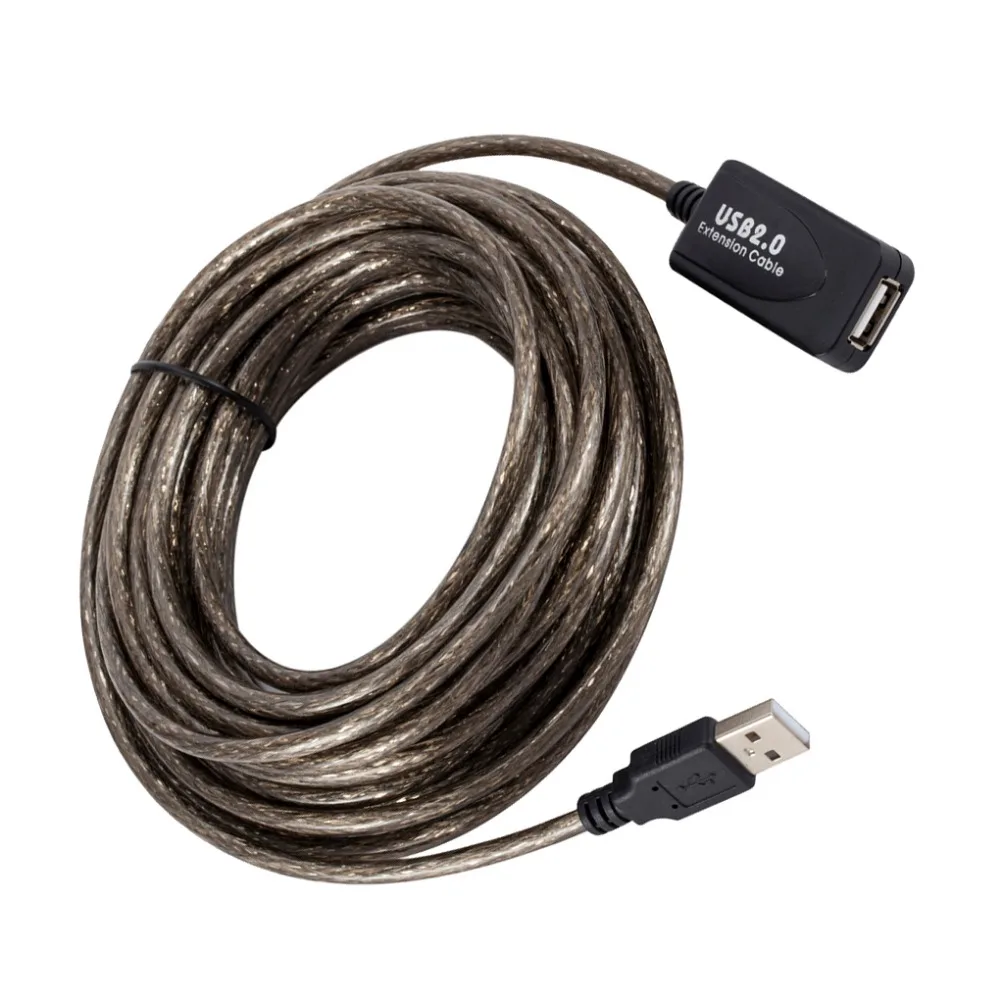 Usb удлинитель 10 м/15 м/20 м USB 2 0 Активный ретранслятор сигнала Удлинительный кабель