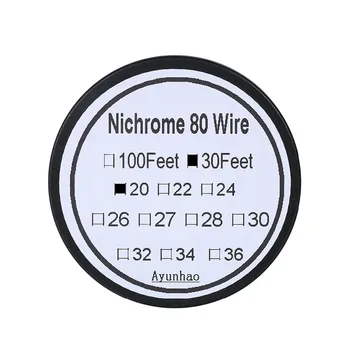 

Diy 10m/roll High Density Clapton Prebuilt Coils Premade Coil 20Gauge Nichrome heating wires 0.8mm for RDA RBA Atomizers