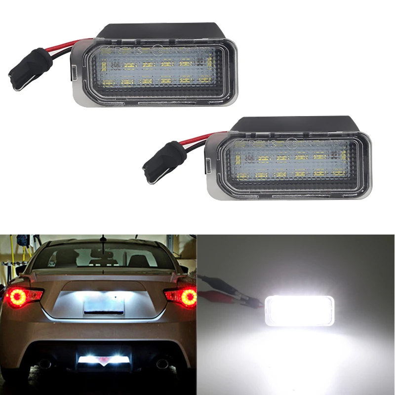 2 шт. 3 Вт белый 12 В LED Canbus номерной знак лампы для Ford Fiesta JA8 Focus S-MAX C-MAX Mondeo Kuga Galaxy |