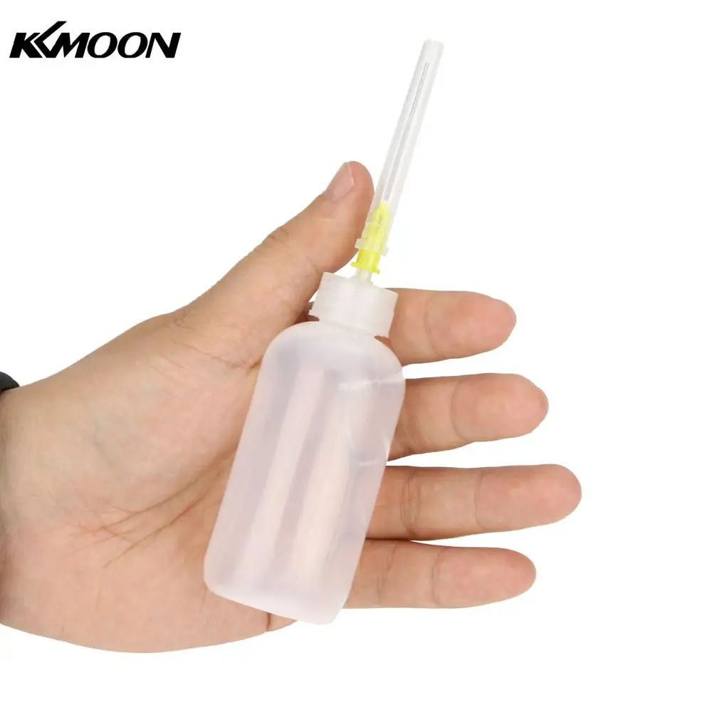 Flux Bottle 2PCS Flux Bottle Dispenser Transparent Polyethylene Needle