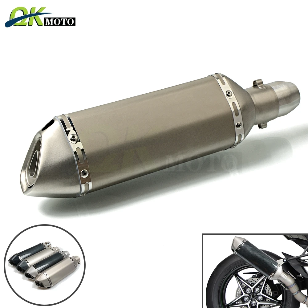 

Motorcycles Parts Modified Stainless Steel Exhaust Pipe Motocross Exhaust Pipe For YAMAHA MT07 SUZUKI GSX R600 GSX R750 SV 650