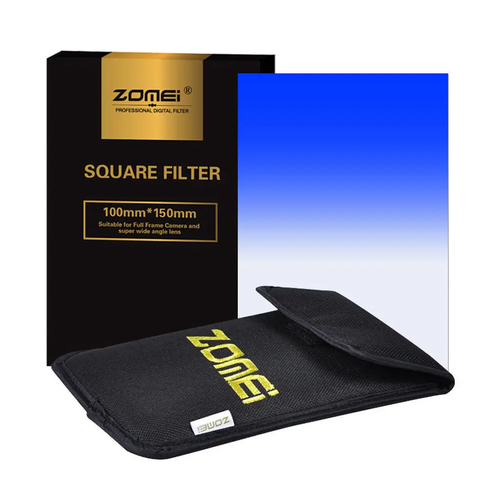 Квадратный серый градиентный фильтр Zomei ND2 ND4 ND8 ND16 для Cokin Z zomei Hitech 4x6 &quotдержатель