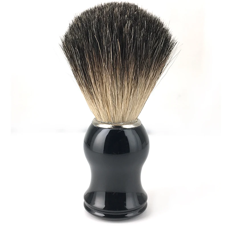 Defective Black Badger Hair Shaving Brush For Men Shave Beard Barber