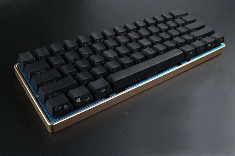 GH60 анодированный алюминиевый чехол с ЧПУ для 60% Механическая игровая клавиатура Совместимость Poker2 Pok3r Faceu 60 с алюминиевыми ножками