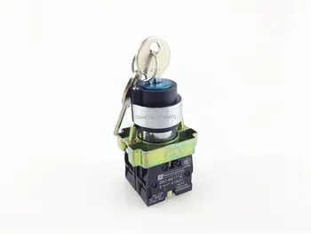 

4pcs/Lot XB2 BG73 XB2-BG73 3 Position 2 NO Normally Open 2N/O Key Operated Selector Switch Spring Reset Momentary