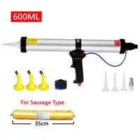 ZQXYSJ 2018 New 600ml sausage sealant pneumatic caulking gun pneumatic caulk gun pneumatic caulking tool pneumatic silicon gun
