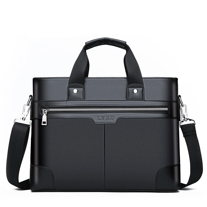 

Men's Casual Style PU Material High Quality Computer Bag Large Capacity Multi-Function Business Travel Aviation Flight Handbag