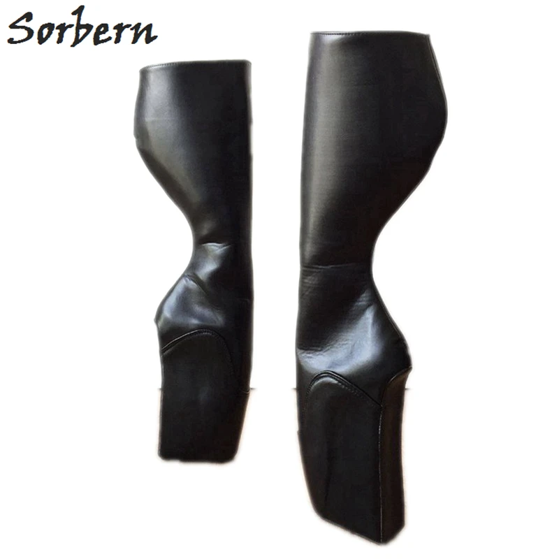 wide calf knee high boots with heel