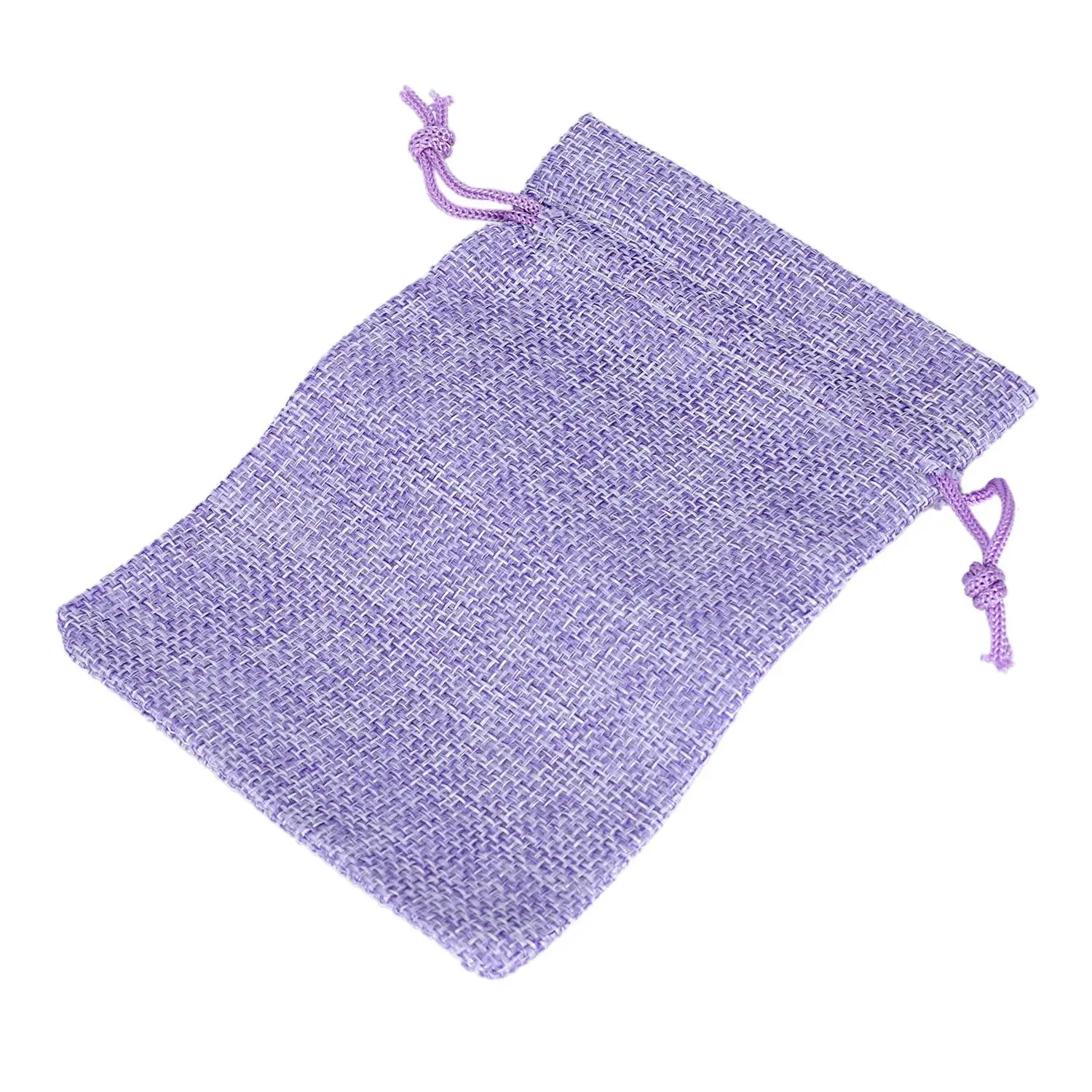 Lot of 10pcs Jewelry Bag Gift bag Sliding cord burlap bag