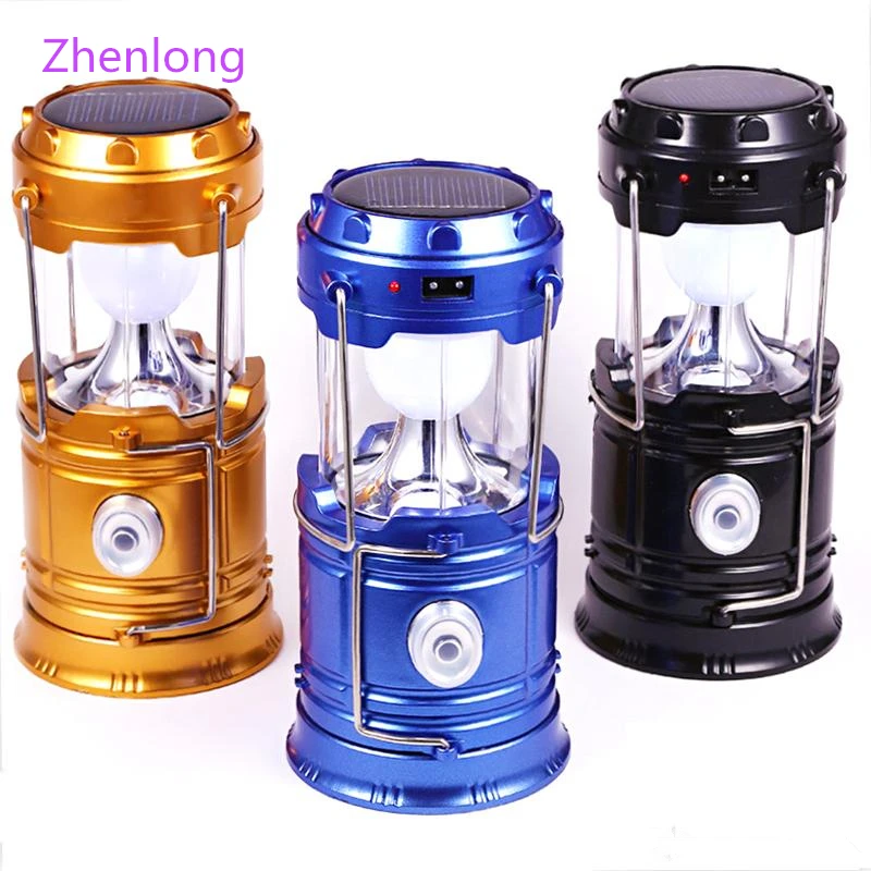 

Portable Solar Charger Camping Lantern Lamp LED Outdoor Lighting Folding Camp Tent Lamp USB Rechargeable lantern