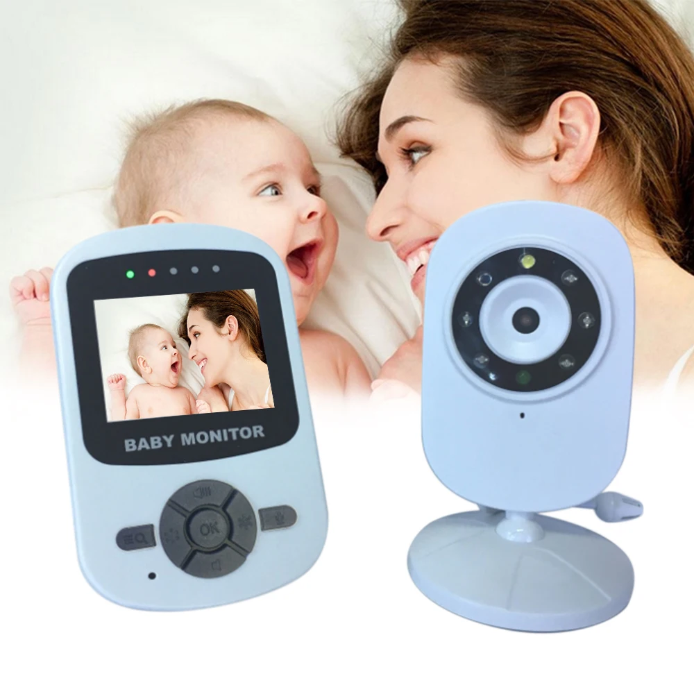 

Shujin 2.4GHz 2.4inch LCD Display Wireless Baby Monitor Video Night Vision Temperature Monitoring Baby Phone Audio Monitor