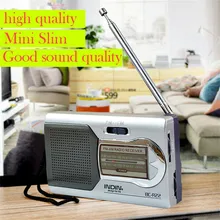 INDIN портативный радио мини AM/FM телескопическая антенна Радио Карманный коротковолновой приемник 7,8