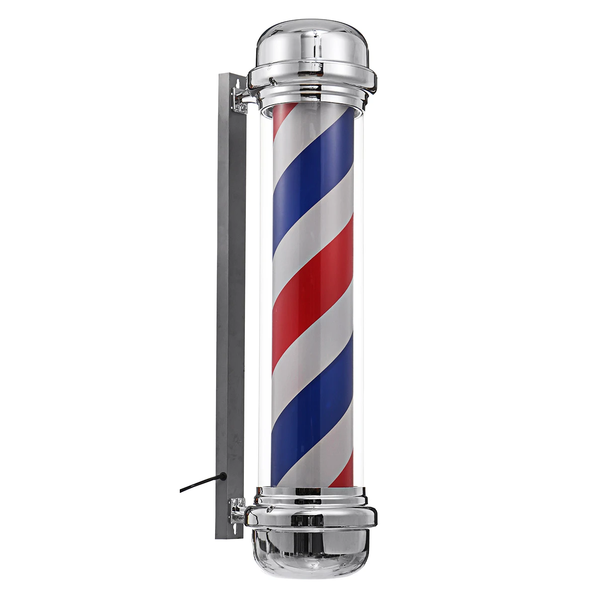 4 Types Barber Shop Light Red White Blue Stripes Rotating LED Light Lamp Hairdressing Salon Outdoor Hanging Sign Lamp