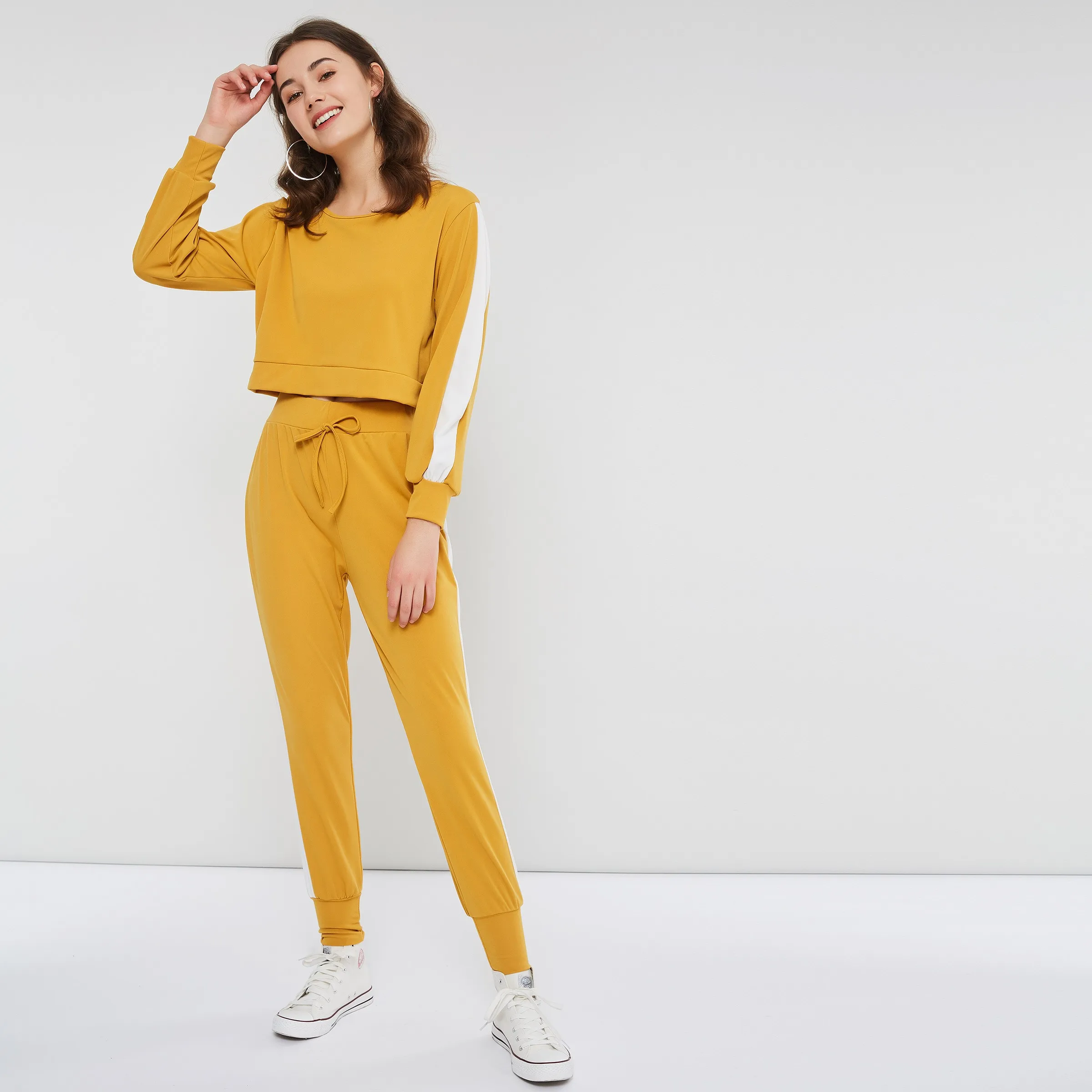 girls yellow tracksuit