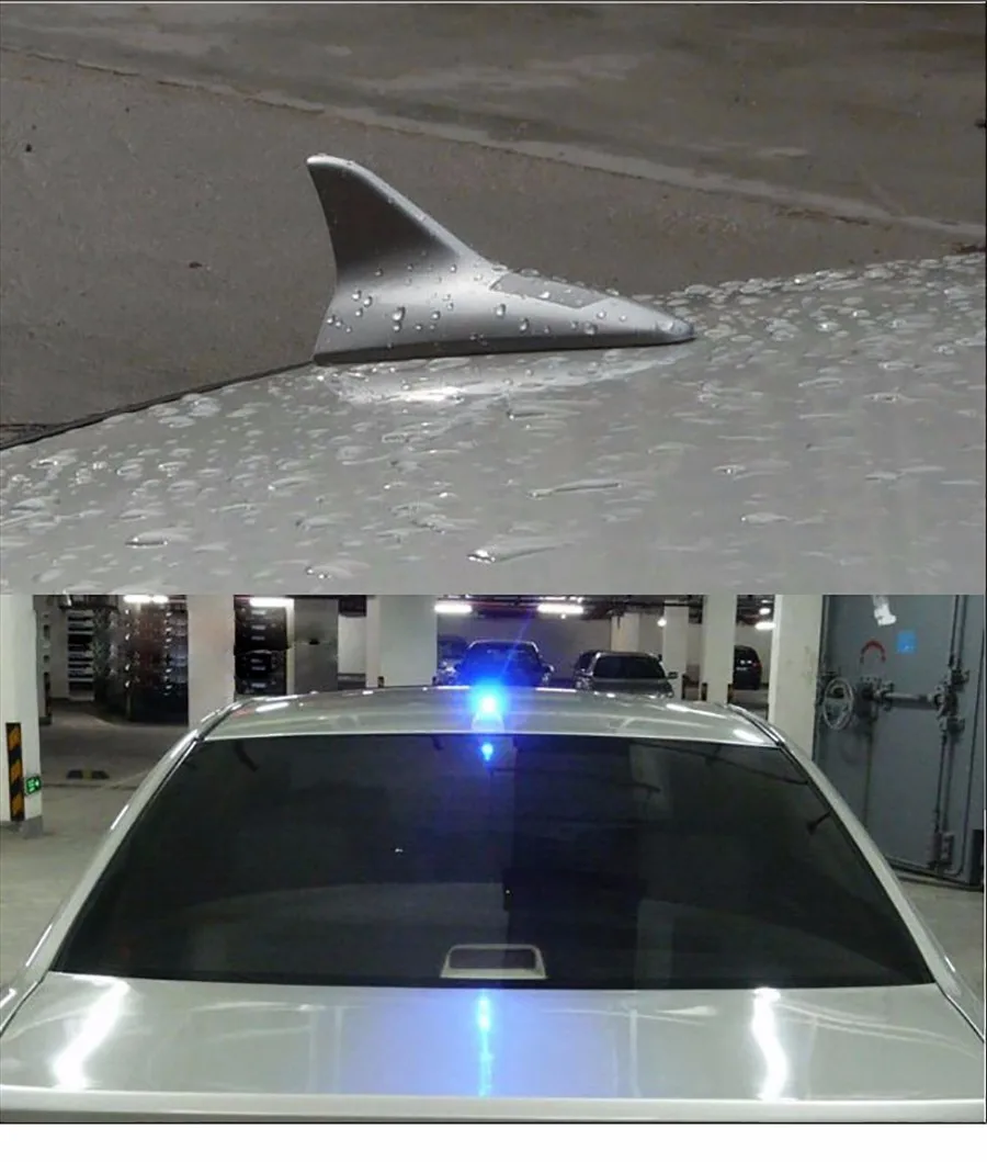 Lvtusi 10 светодиодный Тип Авто солнечных батареях светодиодный мигающий в виде акульего плавника для Предупреждение задние фонари контроллер универсальная Антенна CB
