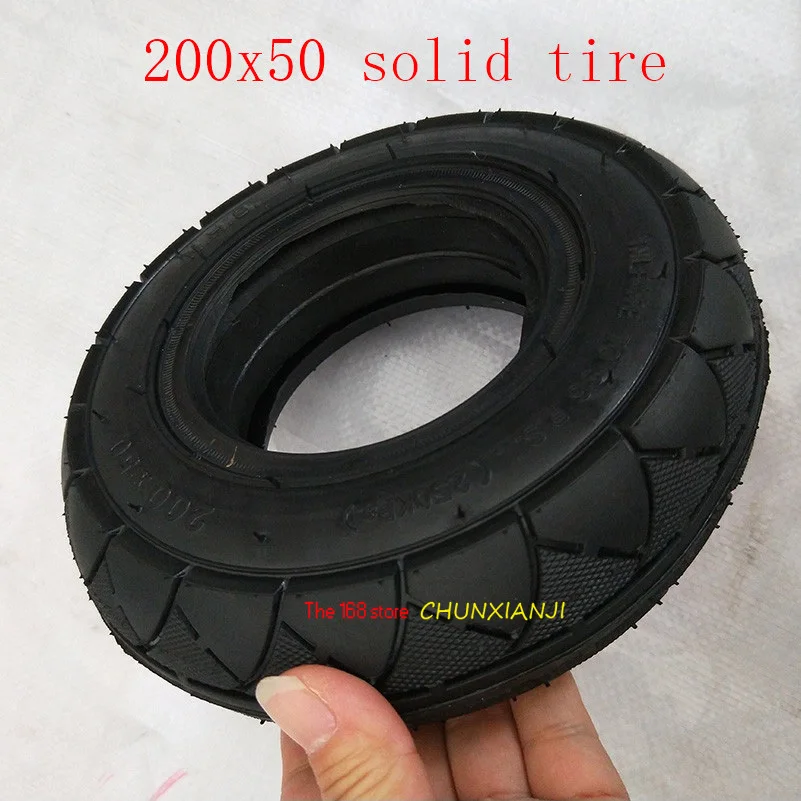 

Super quality Solid Tubeless Tire 200 x 50 (8x2) solid/foam filled tire 200*50 for Razor E100 E125 E200 Scooter 200*50 tyre