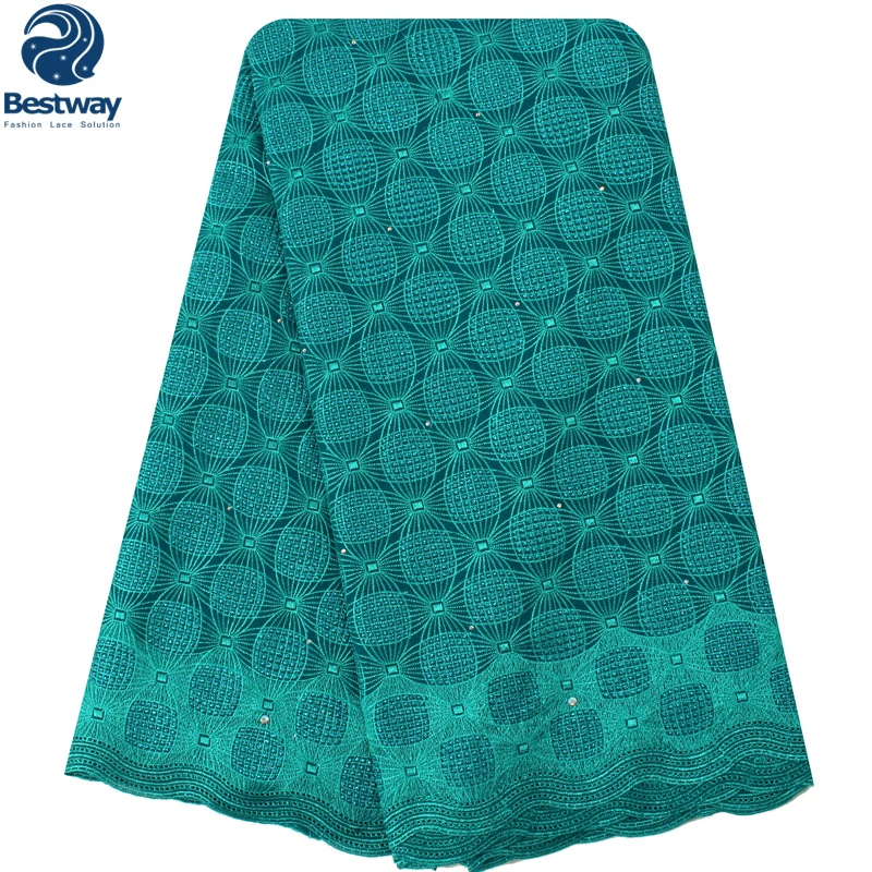

Bestway Swiss Voile 3D Beads Lace Fabric High Quality African Polished Whole Cotton Lace Fabric For Man Or Women's Party Dress