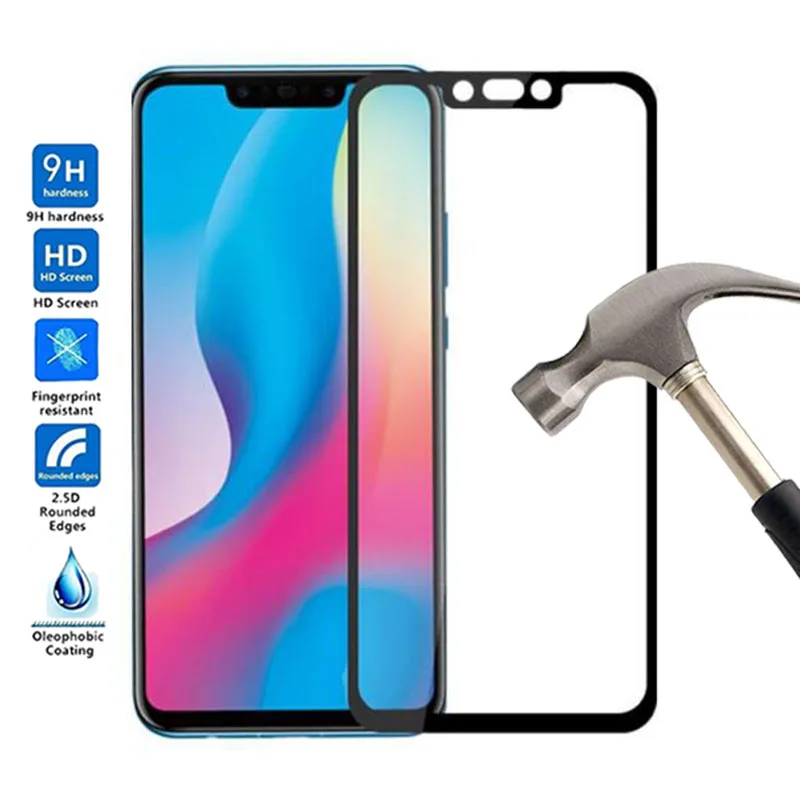 For Huawei Nova 3 Full Cover 9H Protective film Explosion-proof Screen Protector Tempered Glass | Мобильные телефоны и