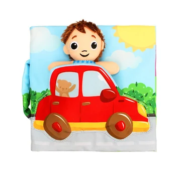 

Infant Cognition Toy Soft Cloth Books Rustle Sound Infant Educational Early Stroller Rattle Toy For Newborn Crib Bed Baby Toys
