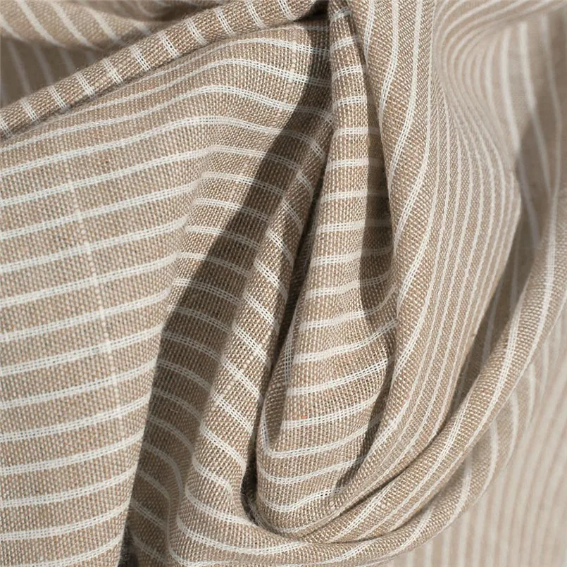  New Women Summer Fashion Casual Striped Print Sexy Sleeveless Dress Crew Neck Linen Long Elegant Lady Casual Daily dress #4R08 (14)
