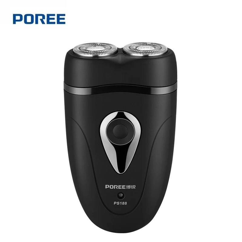 

Original POREE Razor PS188 with IX7 Level Waterproof Rechargeable Global Universal(100-240) Twin Blade Electric Shaver for Men