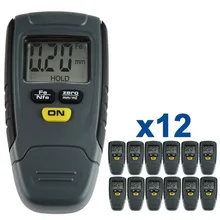 12 шт. х цифровой тестер толщины покрытия краски железо алюминиевое основание металл краска ing слой датчик толщины метр 1,25 мм