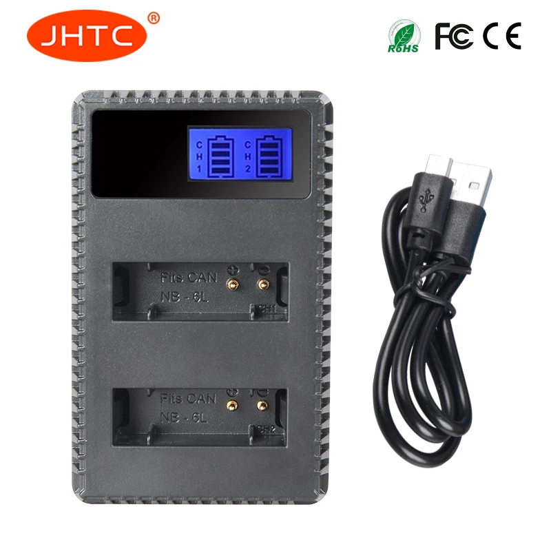 JHTC Charger Battery Pack Nb 6L For Canon SX520 HS SX530 SX600 SX610