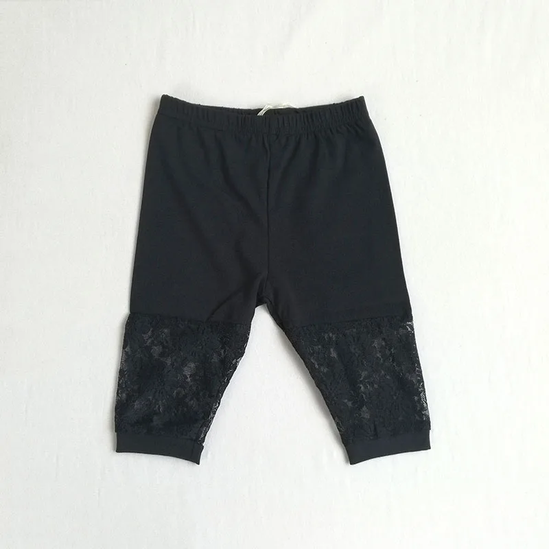 Children Tight Leggings Capri Pants Summer Korean Lace Girl Calf Length Pencil Shorts Cotton Thin Kids Legging girls pants kids pants girls trousers
