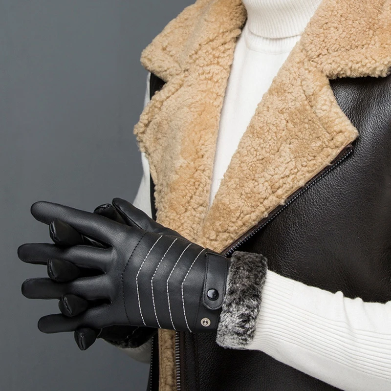 

Motorcycle Gloves Touch Screen Faux Leather Wearable Protective Gloves Guantes Moto Luvas Motocross Stars Gants motorcycle
