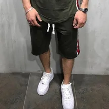 Мужские свободные пляжные шорты до колена повседневные штаны для фитнеса