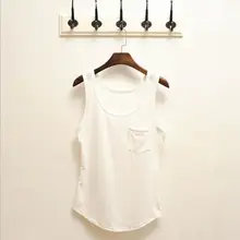 Корейский модные повседневные хлопковые личности жилетка без рукавов Одежда для выступления/S-3XL