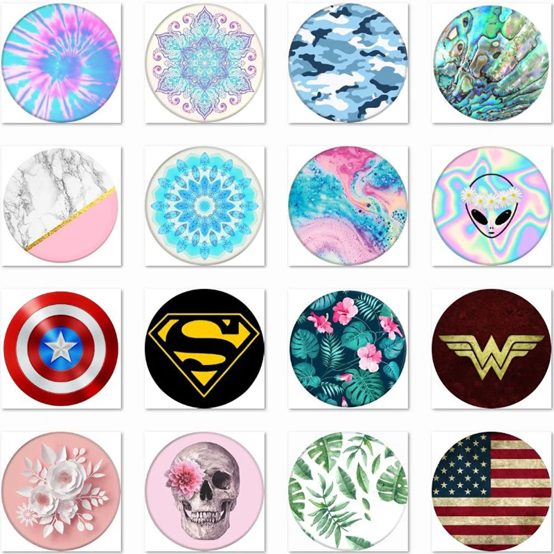 

Popsoket Wonderful Marble Pattern Mobile Phone Holder Pocket socket Expanding Stand and Grip Ring попсокет Car Holder Popsocet