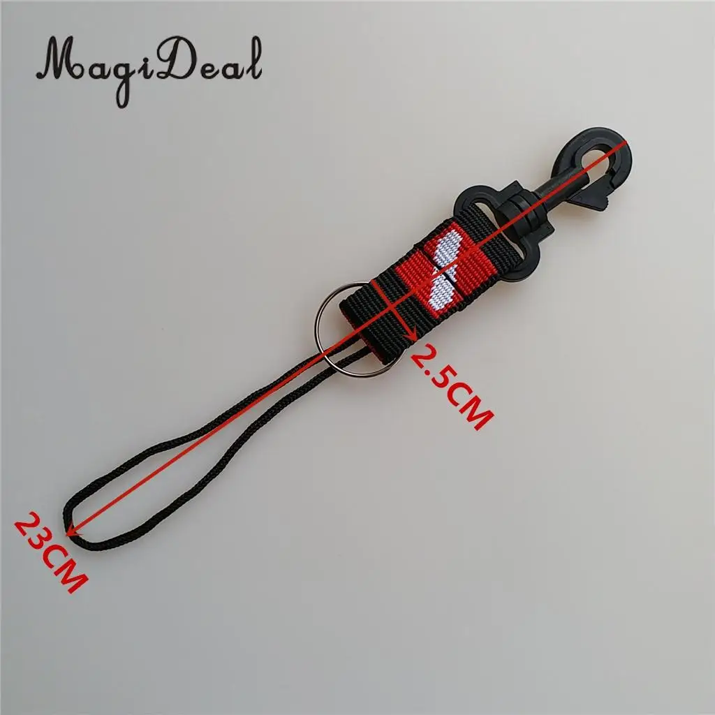 MagiDeal Scuba Diving Diver Swimming Fin Mask Camera Torch Holder Lanyard Webbing Strap Belt Clip - Durable & Compact