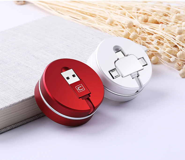 CAFELE USB Micro кабель type C кабель для samsung huawei Xiaomi зарядный кабель для iphone 8 7 6 Универсальный Выдвижной 3 в 1 порт