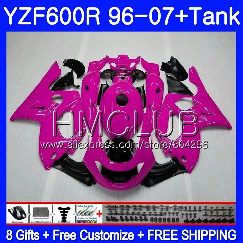 

Kit For YAMAHA YZF 600R Thundercat Glossy Pink 02 03 04 05 06 07 99HM31 YZF-600R YZF600R 2002 2003 2004 2005 2006 2007 Fairing