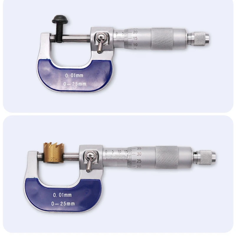 Наружный диаметр микрометра высококачественная нержавеющая сталь 0-25 мм циркуль спиральная проволока зажим 0,01 мм штангенциркуль, измерительные инструменты