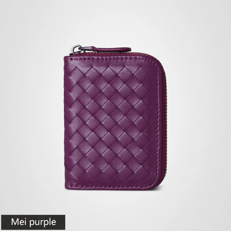 Роскошные сумки женские и мужские сумки Дизайнерские повседневные модные кошельки с карманом для монет Кошельки для ID карт - Цвет: Mei purple