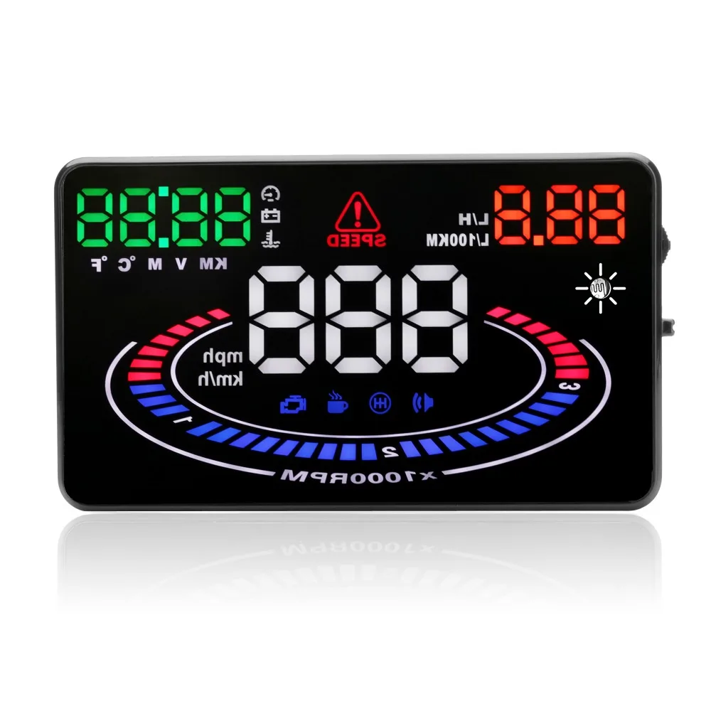 E300 головой вверх Дисплей OBD2 универсально автомобиля Скорость топлива счетчик